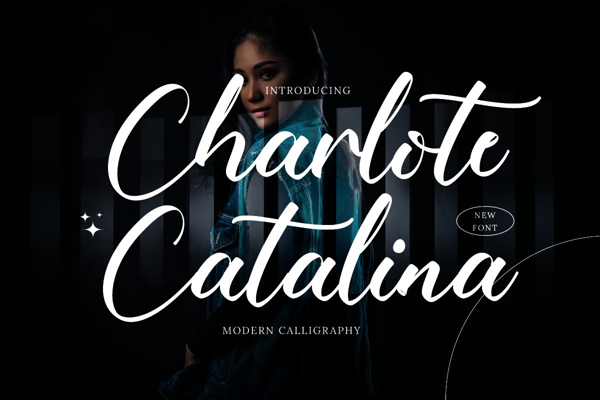 Beispiel einer Charlote Catalina-Schriftart #1