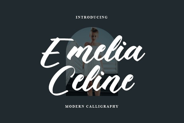 Schriftart Emelia Celine