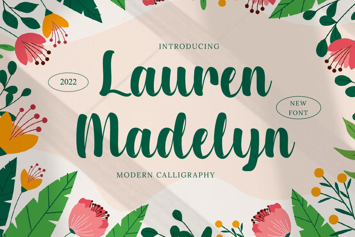 Schriftart Lauren Madelyn