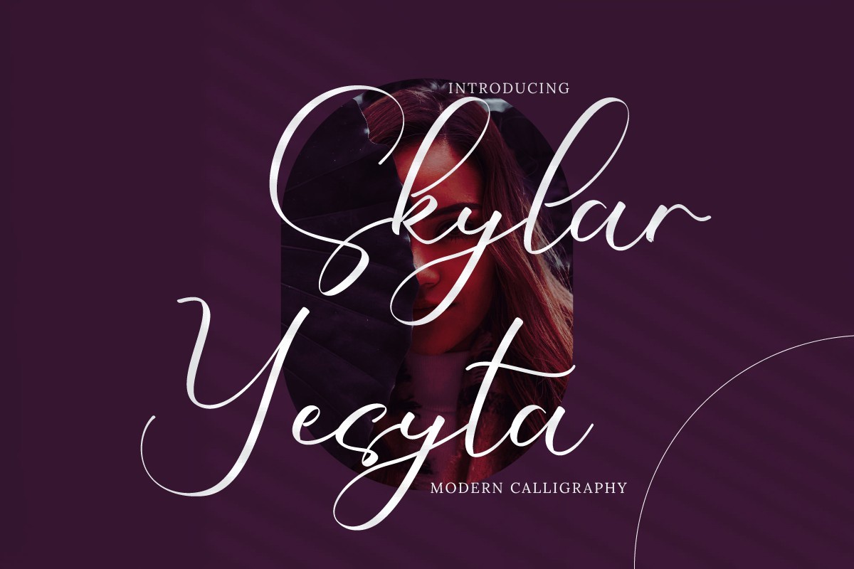 Schriftart Skylar Yesyta