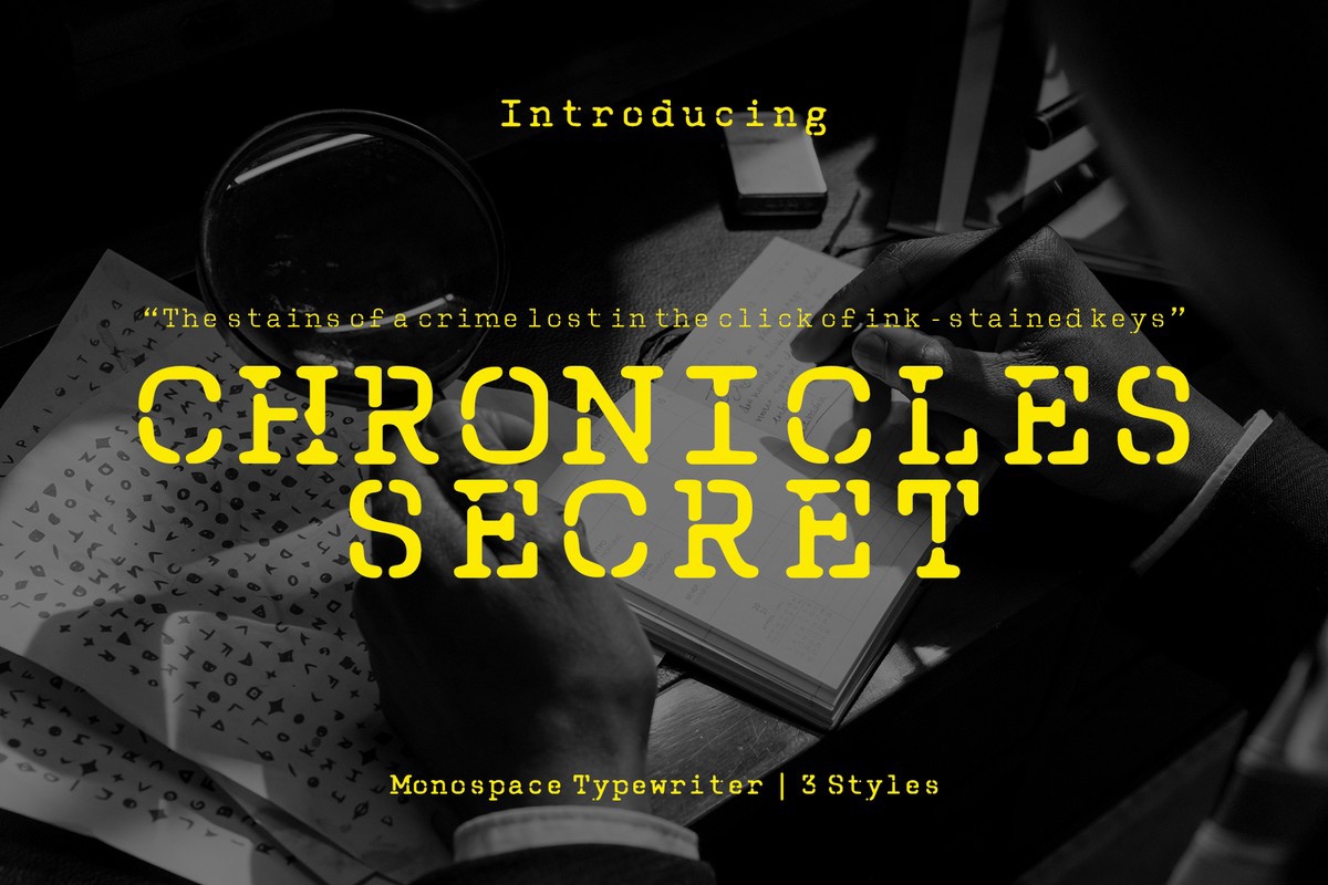 Schriftart CF Chronicles Secret