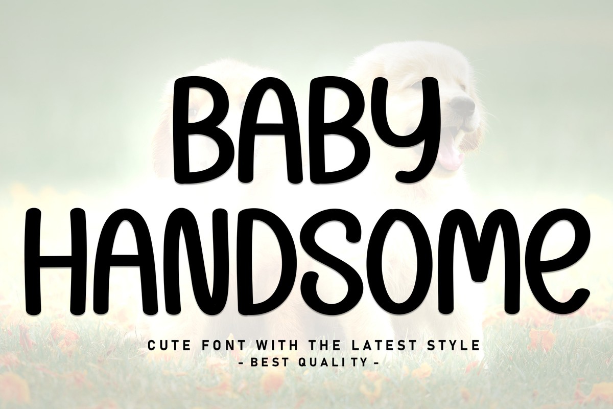 Beispiel einer Baby Handsome-Schriftart #1