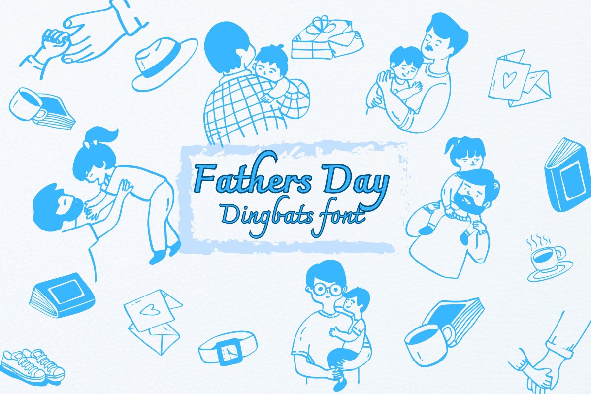 Beispiel einer Fathers Day-Schriftart #1