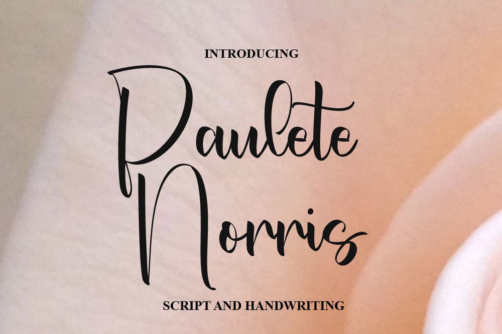 Schriftart Paulete Norris