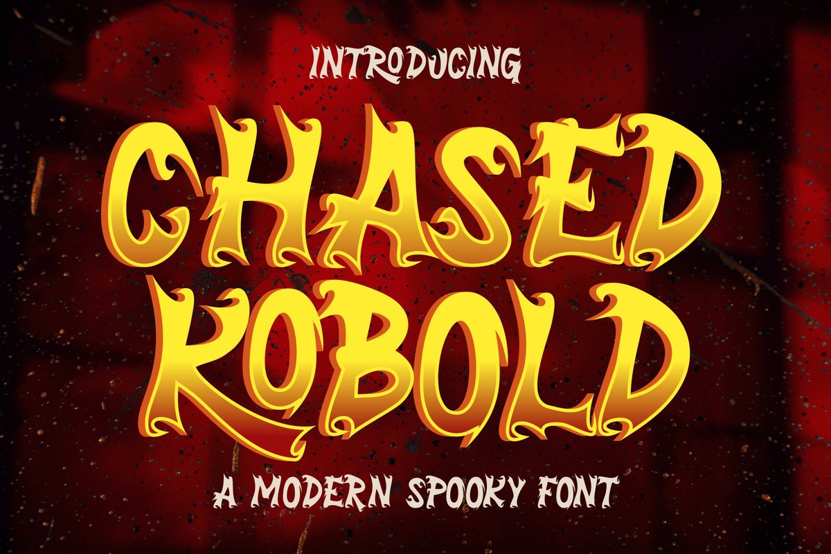 Beispiel einer Chased Kobold-Schriftart #1