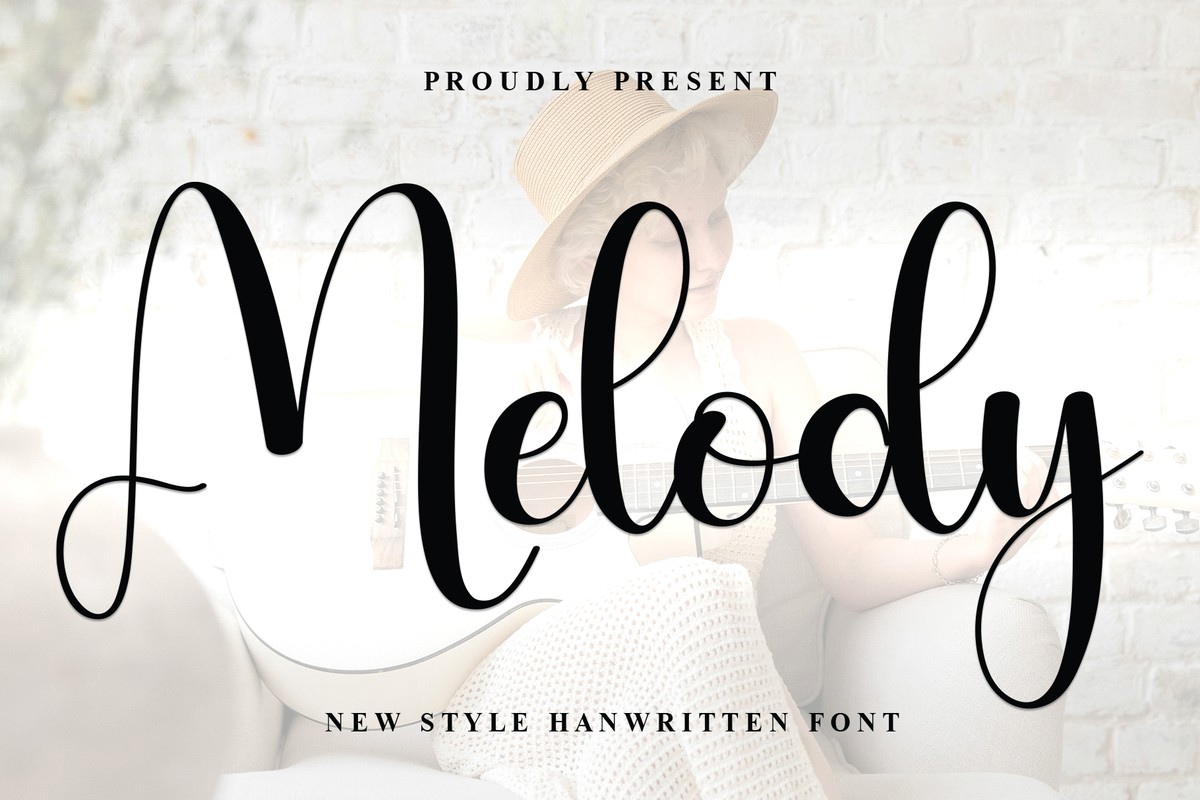 Schriftart Melody