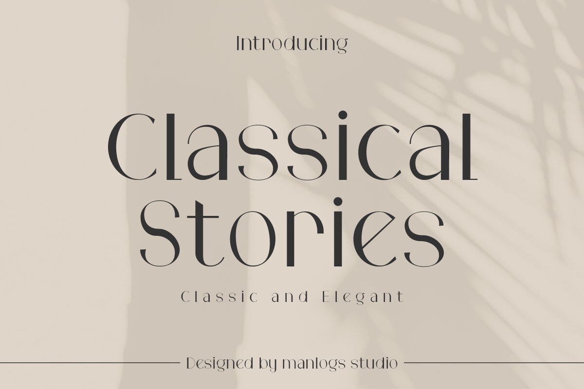 Beispiel einer Classical Stories-Schriftart #1