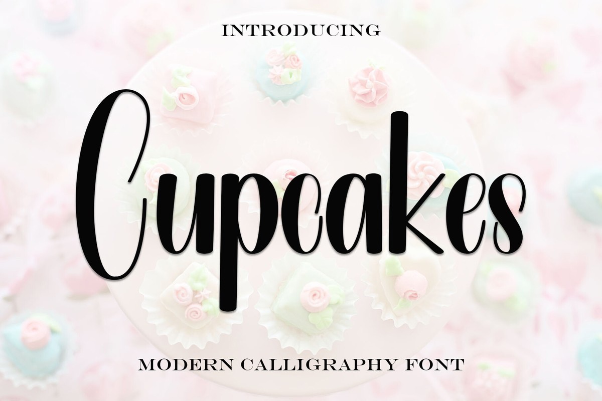 Schriftart Cupcakes