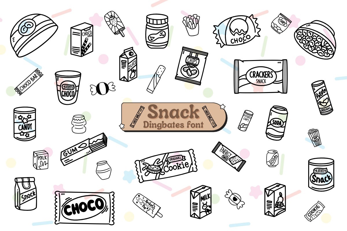 Schriftart Snack