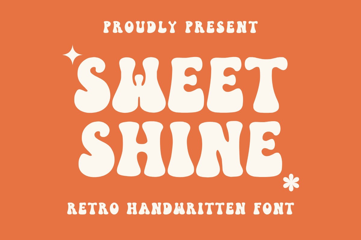 Beispiel einer Sweet Shine-Schriftart #1
