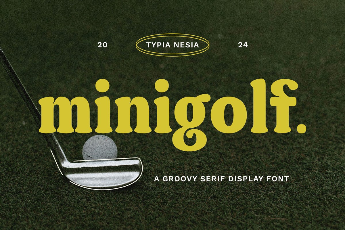 Schriftart Minigolf