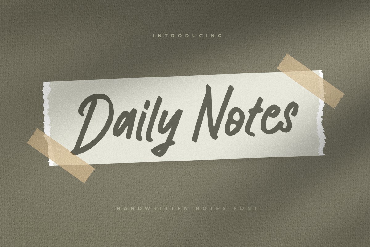 Schriftart Daily Notes