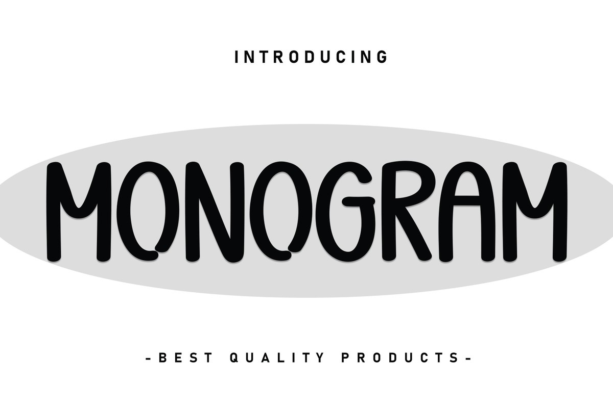 Schriftart Monоgram