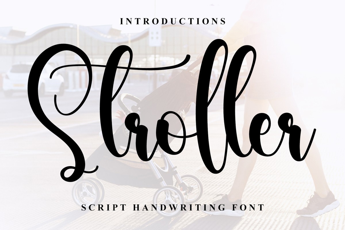 Beispiel einer Stroller-Schriftart #1