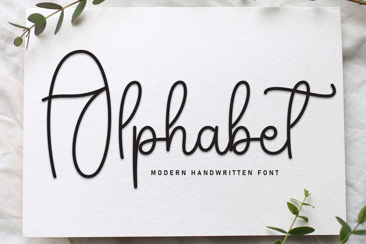 Schriftart Alphаbet