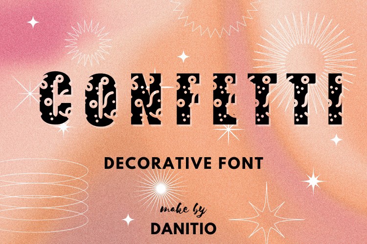 Schriftart Confetti