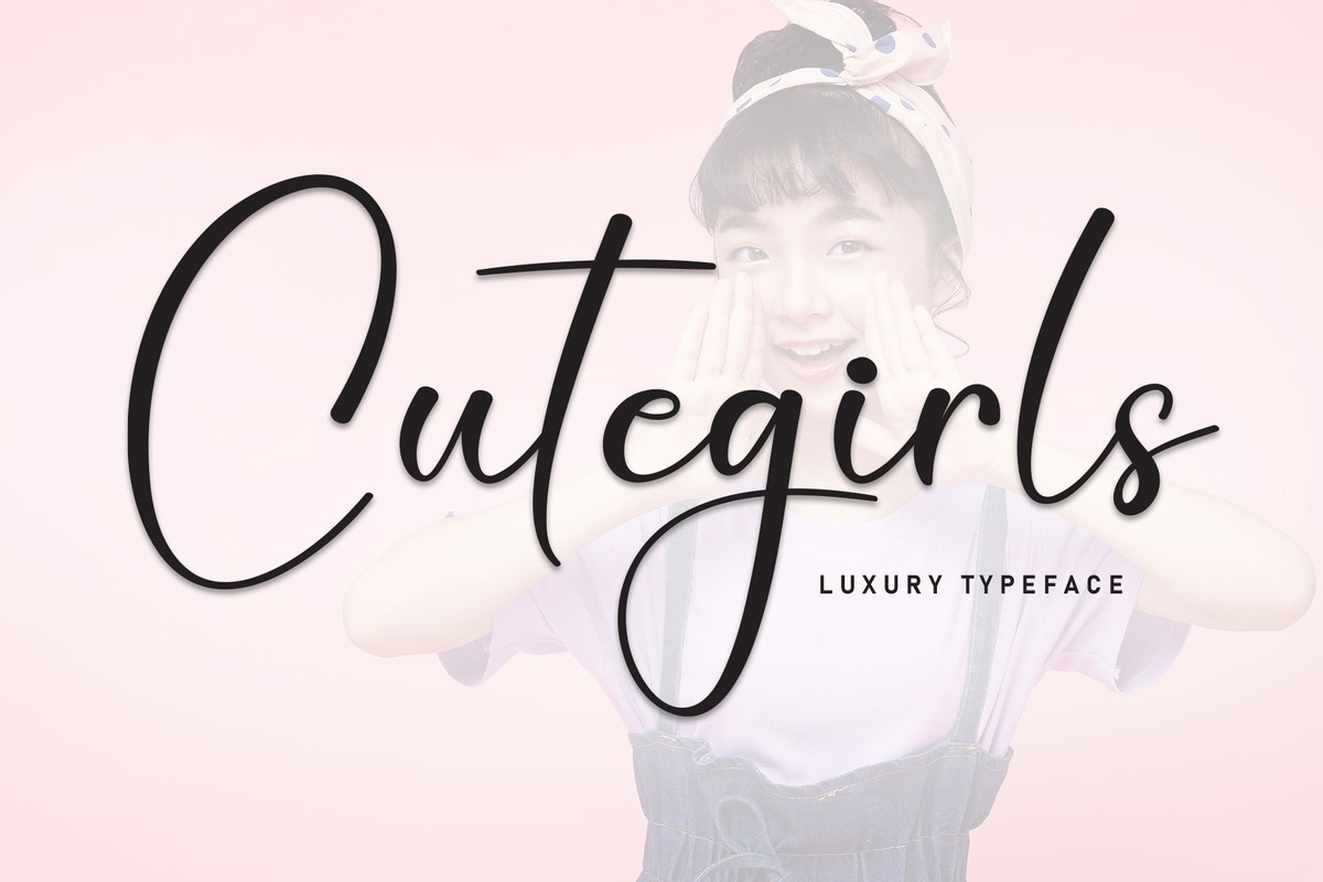 Schriftart Cutegirls