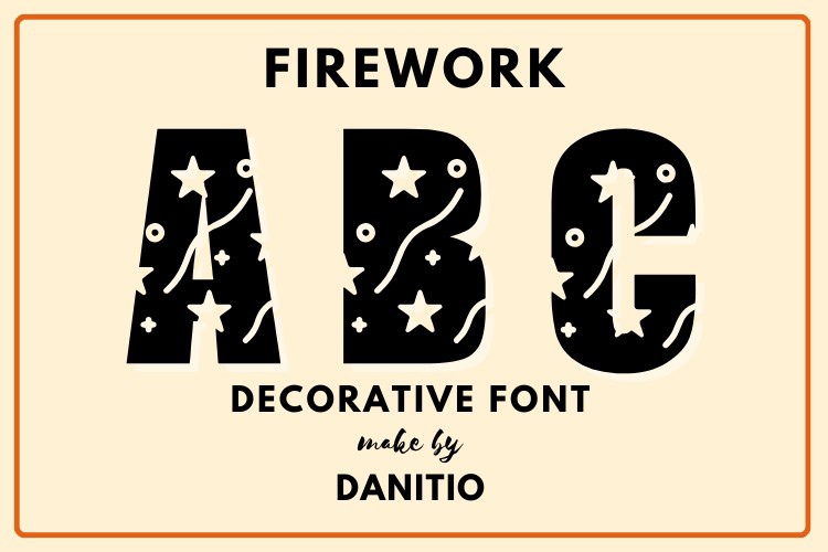 Schriftart Firework