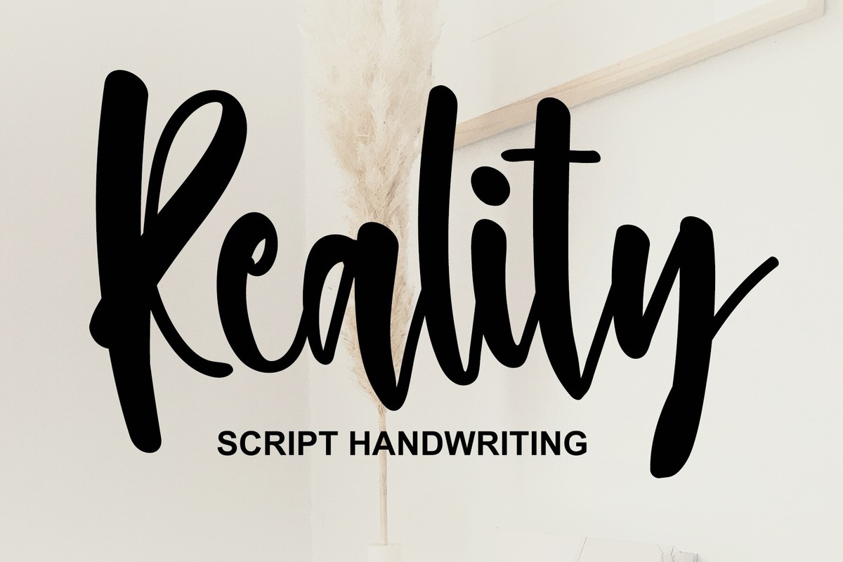 Beispiel einer Reality-Schriftart #1