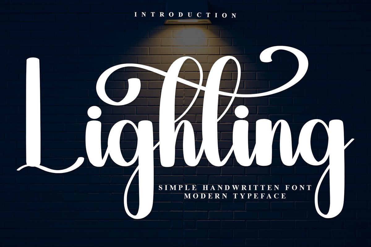 Schriftart Lightіng