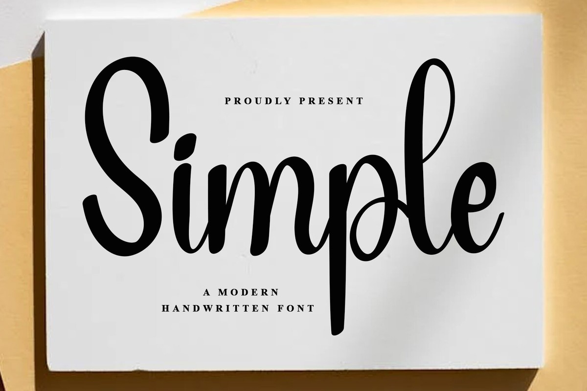 Beispiel einer Simple-Schriftart #1