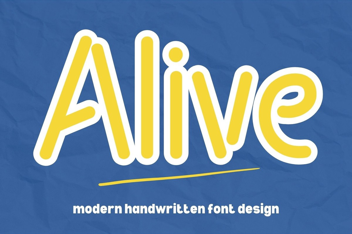 Schriftart Alive