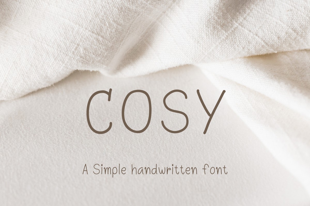 Schriftart Cosy