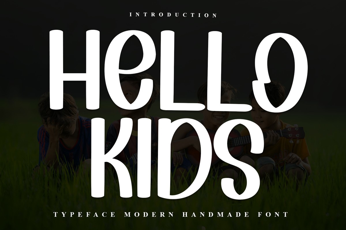 Beispiel einer Hello Kids-Schriftart #1