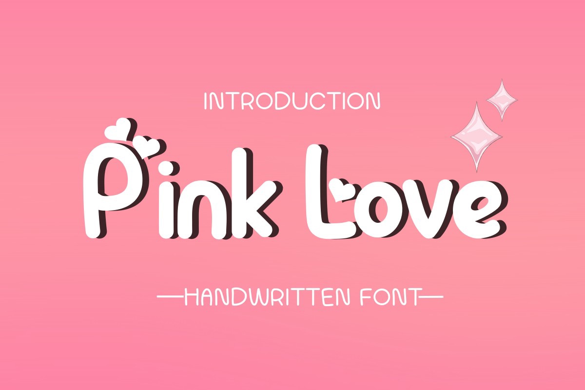 Beispiel einer Pink Love-Schriftart #1