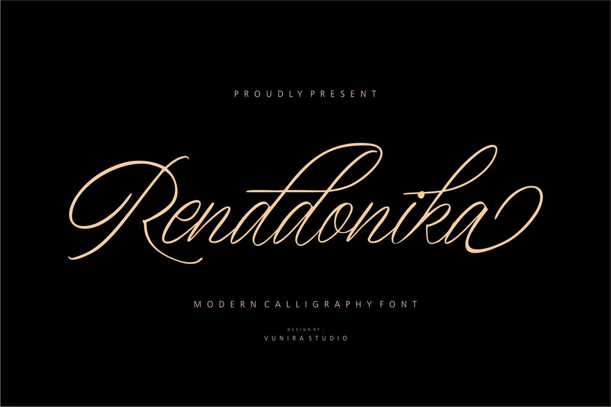 Schriftart Renddonika