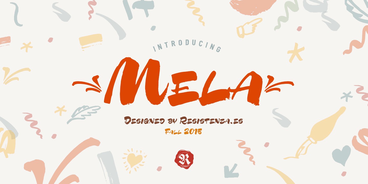 Schriftart Mela