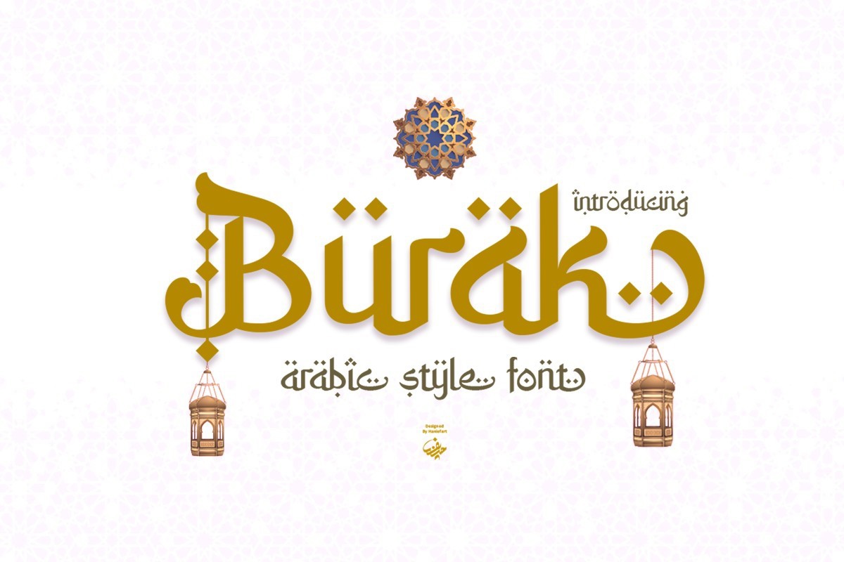 Schriftart Burak