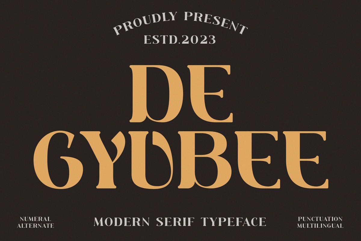 Schriftart De Gyubee