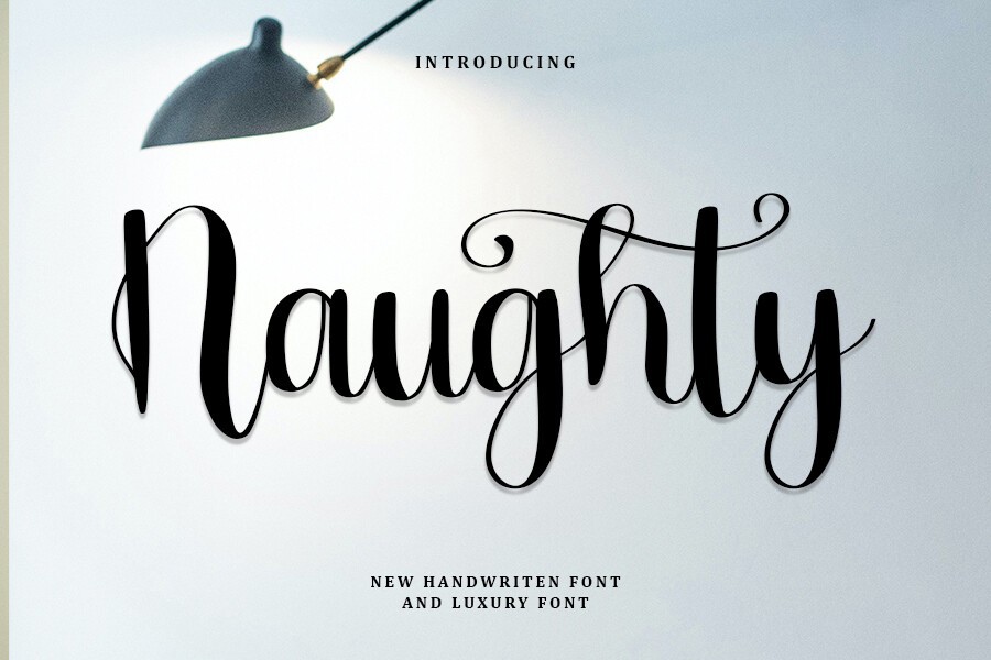 Schriftart Naughty