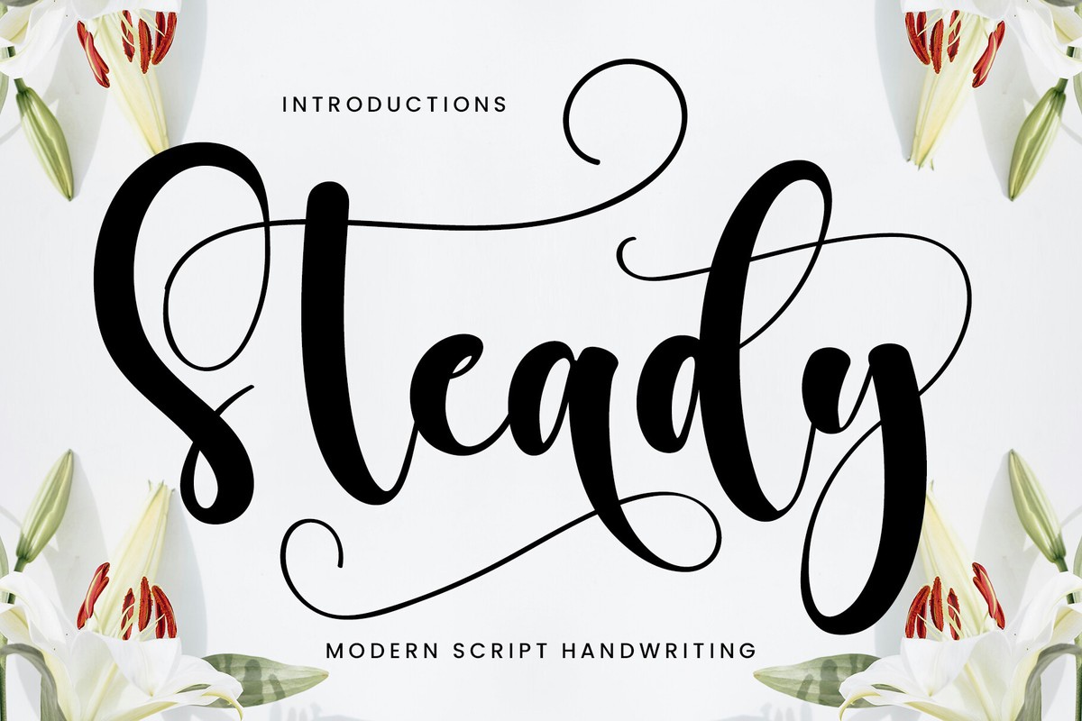 Schriftart Steady