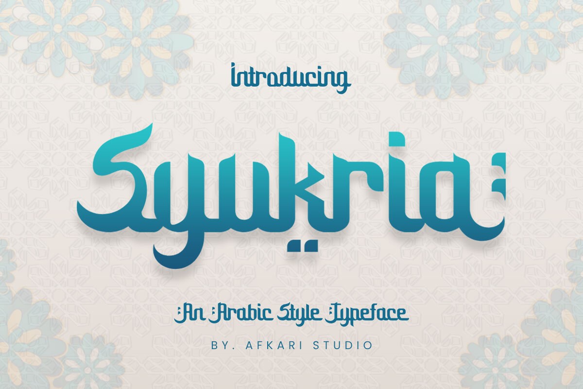 Schriftart Syukria