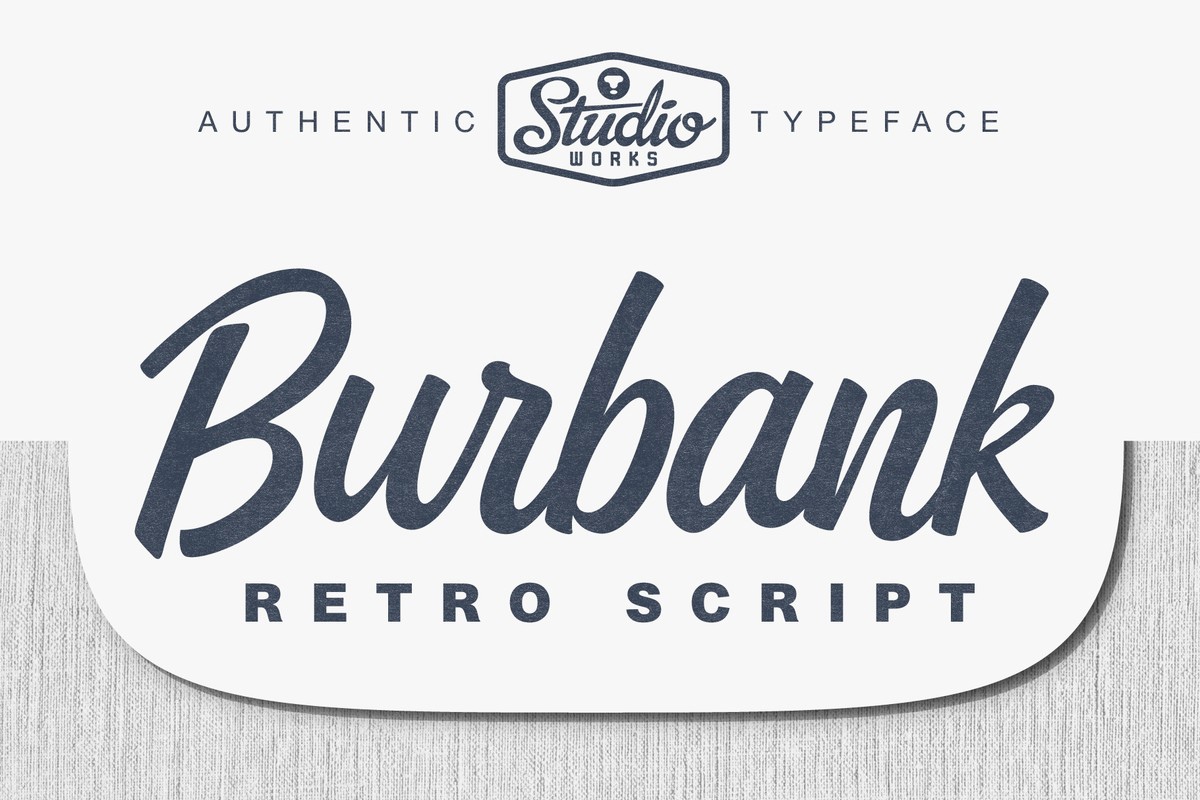 Schriftart Burbank Script