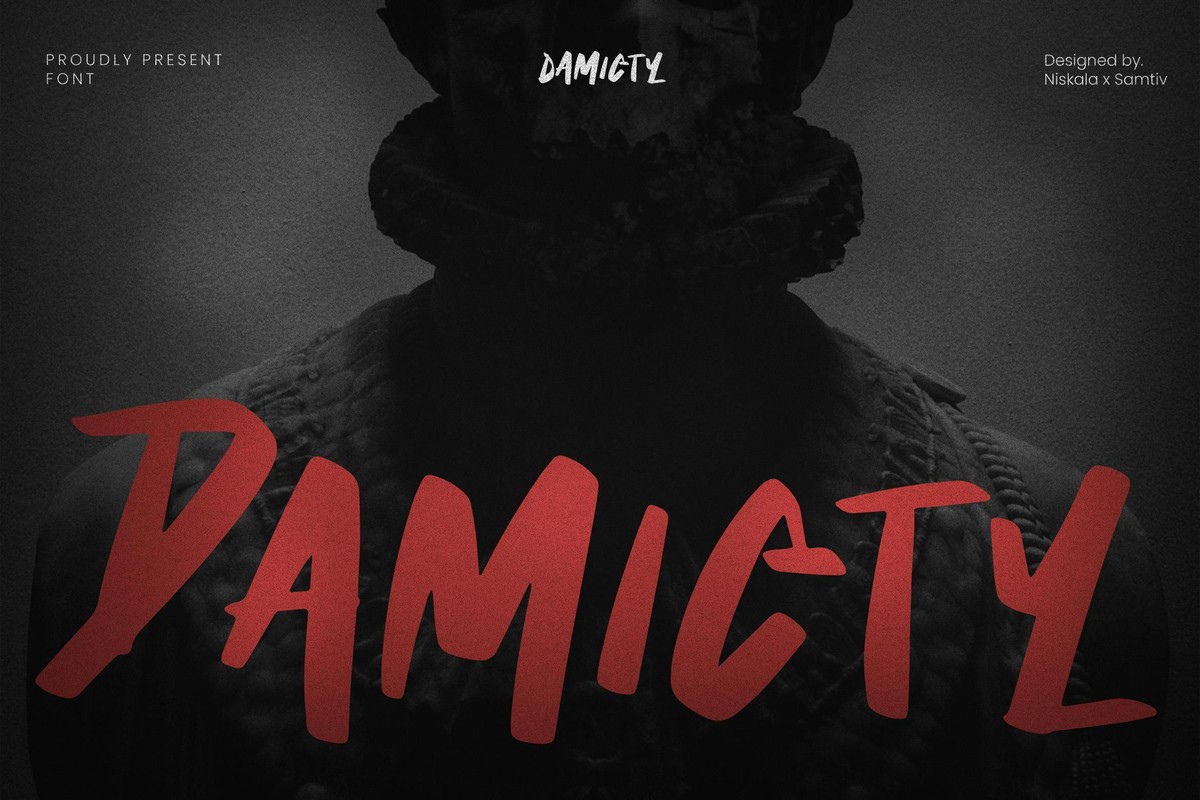 Schriftart Damicty