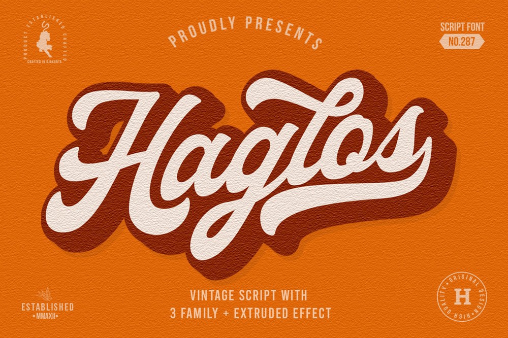 Schriftart Haglos