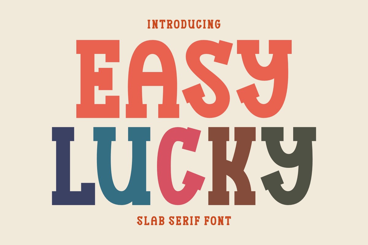 Schriftart Easy Lucky