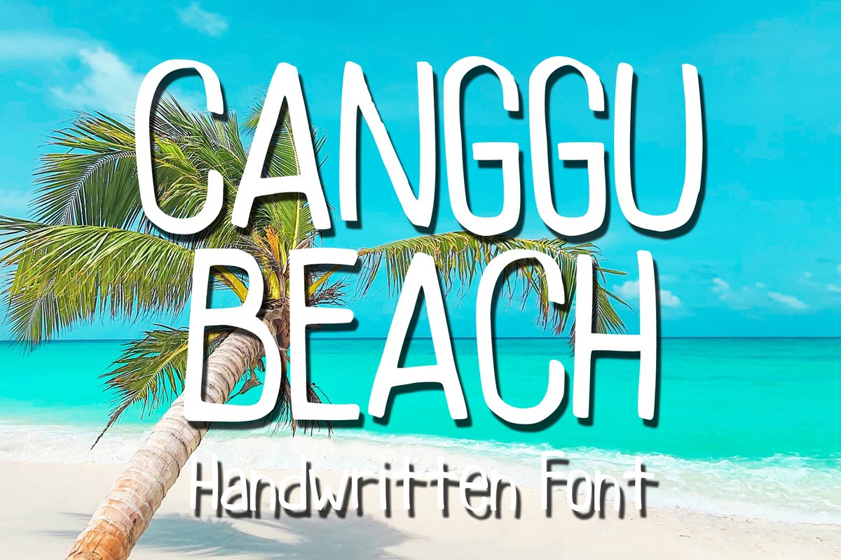 Beispiel einer Canggu Beach-Schriftart #1