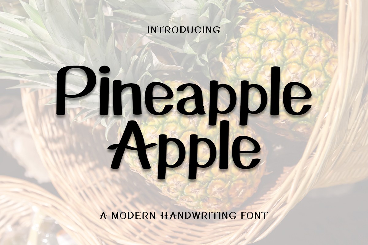 Schriftart Pineapple Apple