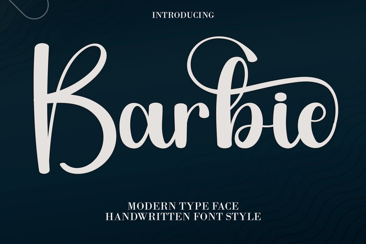 Schriftart Barbie