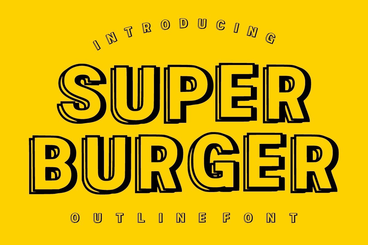 Schriftart Super Burger