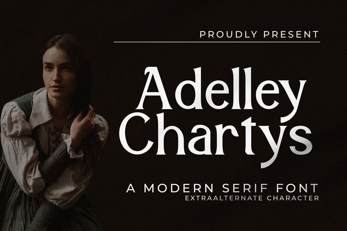 Schriftart Adelley Chartys