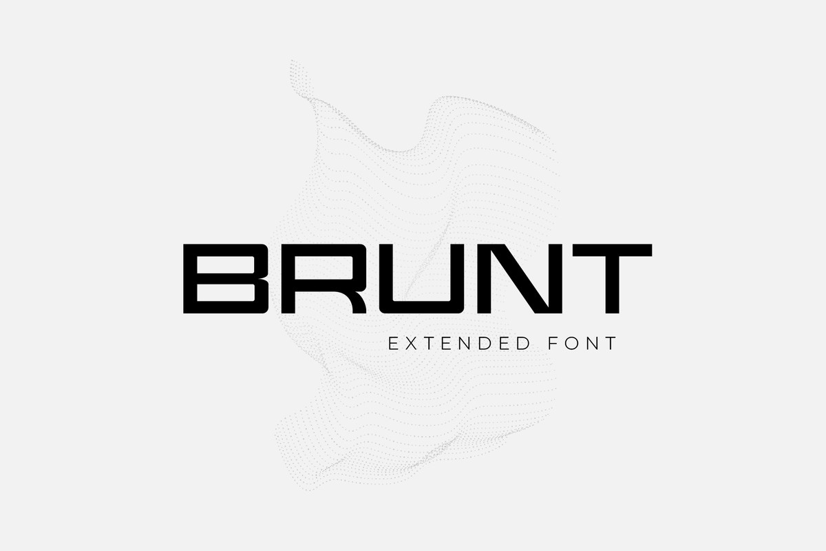 Schriftart Brunt