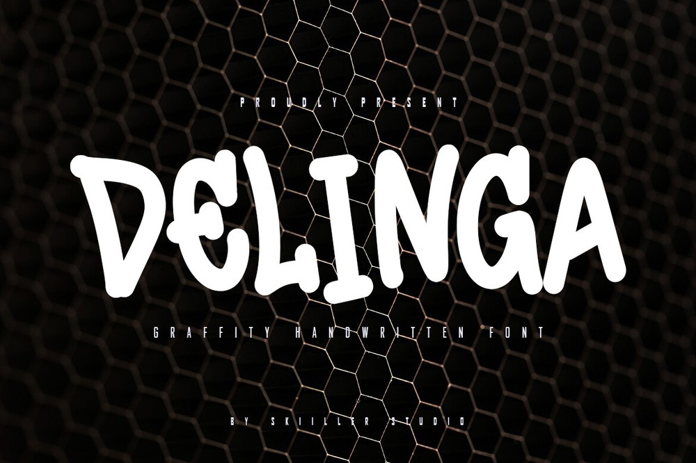 Schriftart Delinga