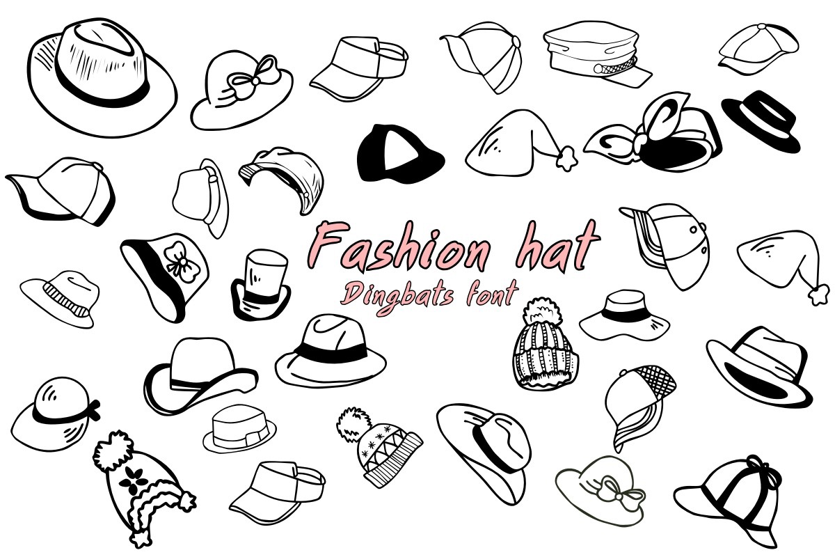 Schriftart Fashion Hat