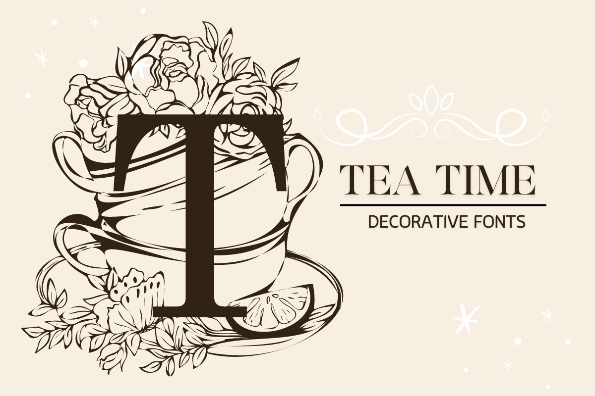 Schriftart Teatime