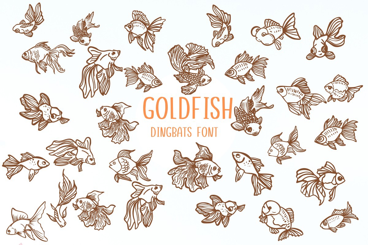 Schriftart Gold Fish